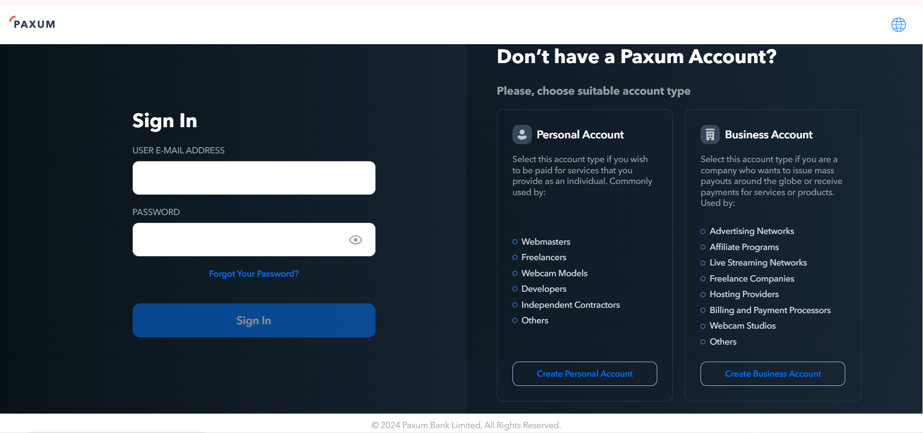 Buy Paxum Verified Account