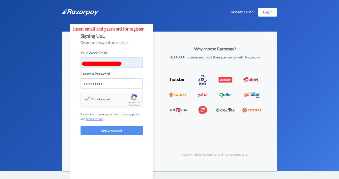 Buy Razorpay Verified Account