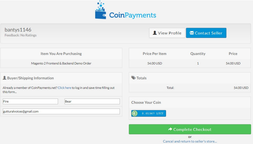 Buy Coinpayments Verified Account